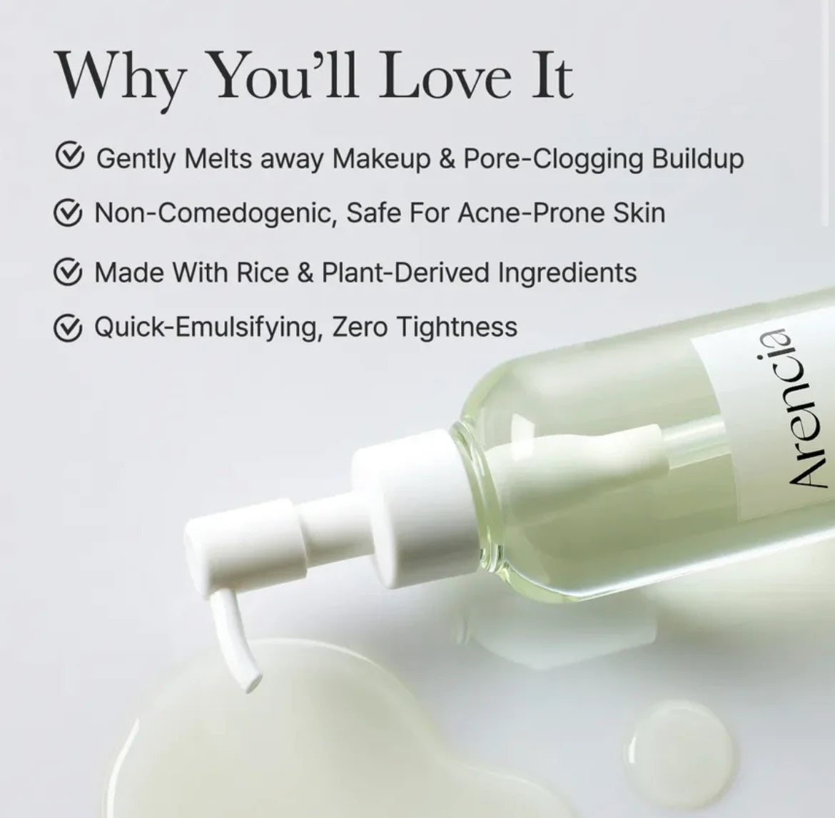 Arencia - Pore Melt Mochi Cleansing Oil 200ml