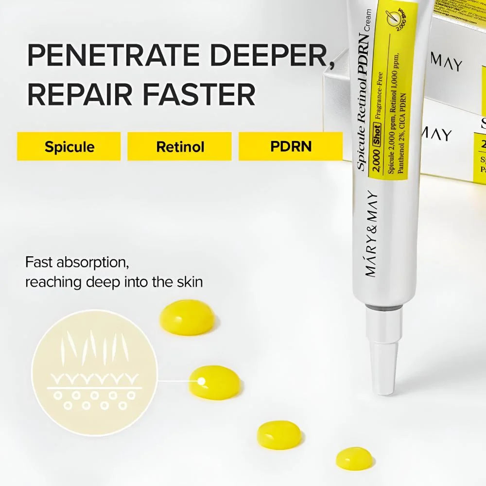 Mary & May Spicule Retinol PDRN 2000 Shot | Anti-Aging