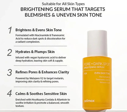 CELIMAX Pore + Dark Spot Brightening Serum 30ml