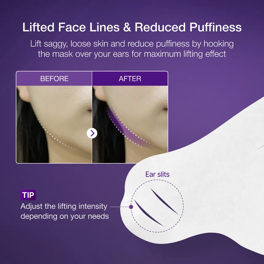 Numbuzin No. 9 NAD Bio Lifting-sil Full Face Pack Sheet 4ea Set (+Fabric Lifting Band)