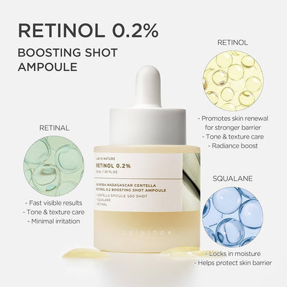 Skin1004 Madagascar Centella Retinol 0.2 Boosting Shot Ampoule 30ml