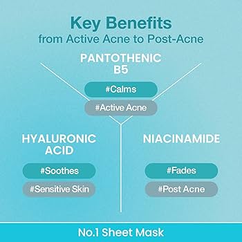 numbuzin - No.1 Pantothenic B5 Hyaluronic Active Clear Mask