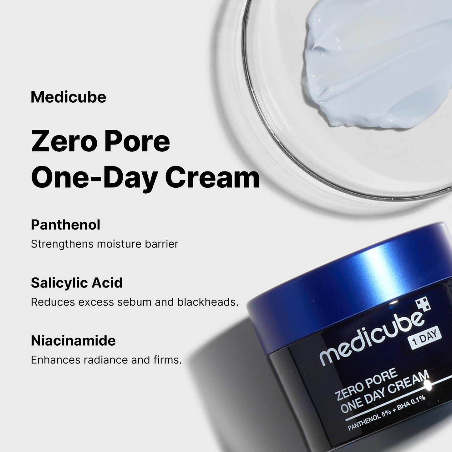 medicube zero pore one day cream