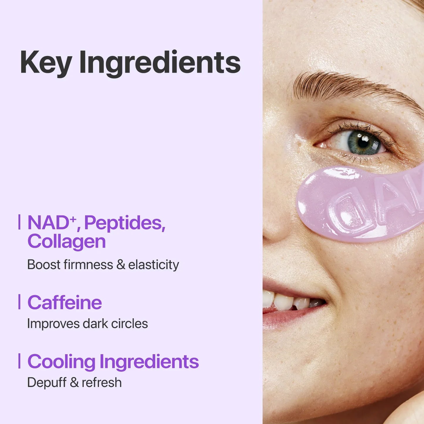 Numbuzin No.9 NAD+ Eye Patches | Depuffing & Brightening