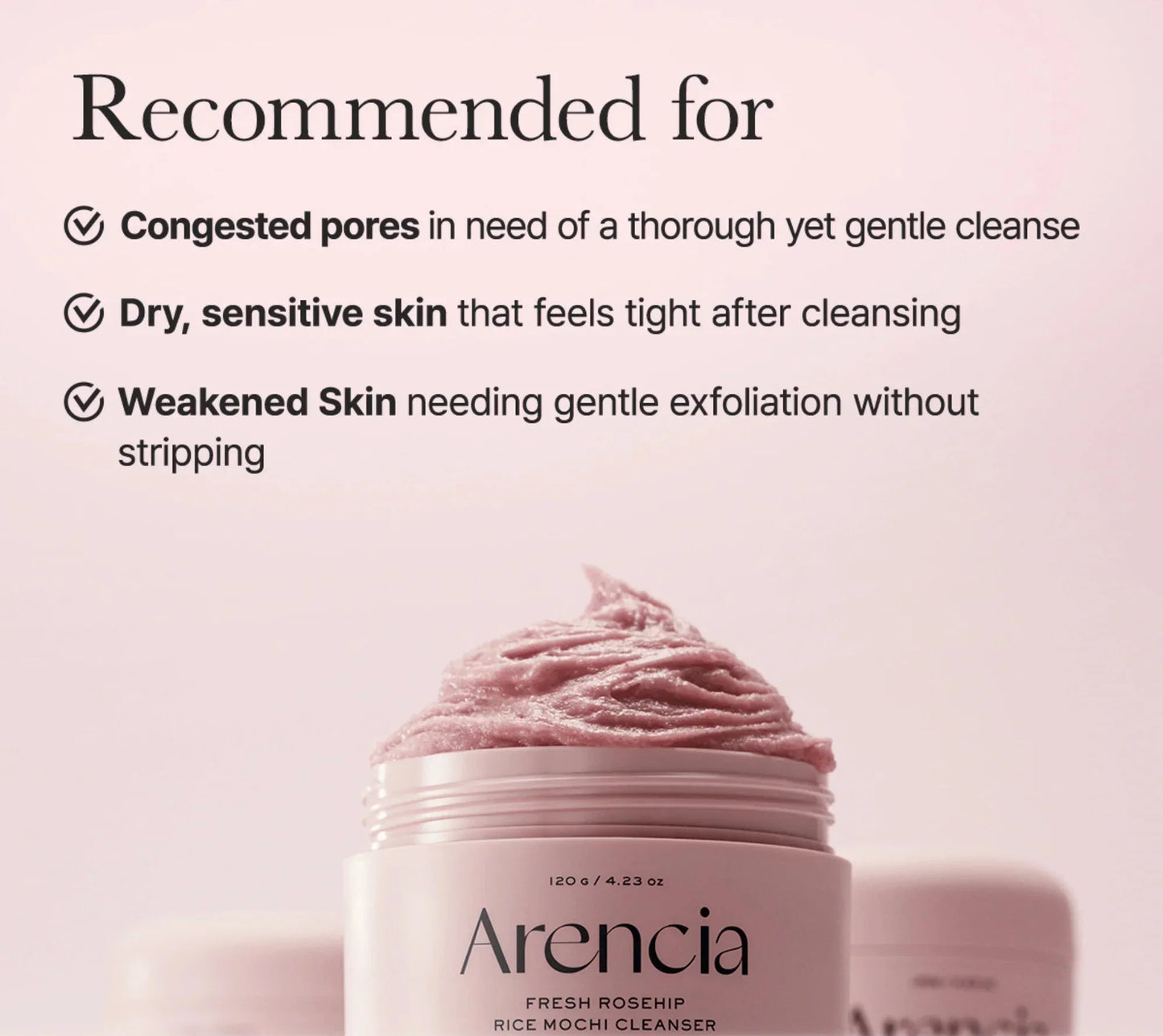 Arencia Fresh Mochi Cleanser 120g