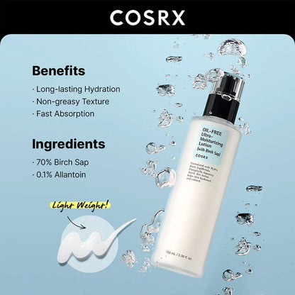 COSRX - OIL-FREE ULTRA-MOISTURIZING LOTION 100ml