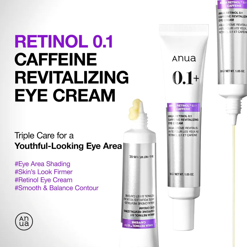 Anua Retinol 0.1 Caffeine Revitalizing Eye Cream 30ml