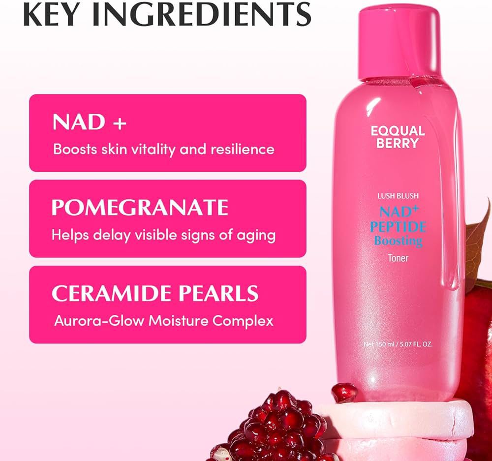 Eqqualberry NAD+ Peptide Boosting Toner  150ml