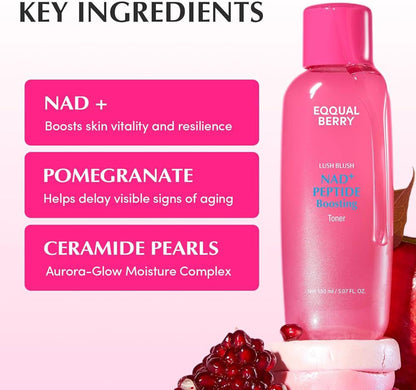 Eqqualberry NAD+ Peptide Boosting Toner  150ml