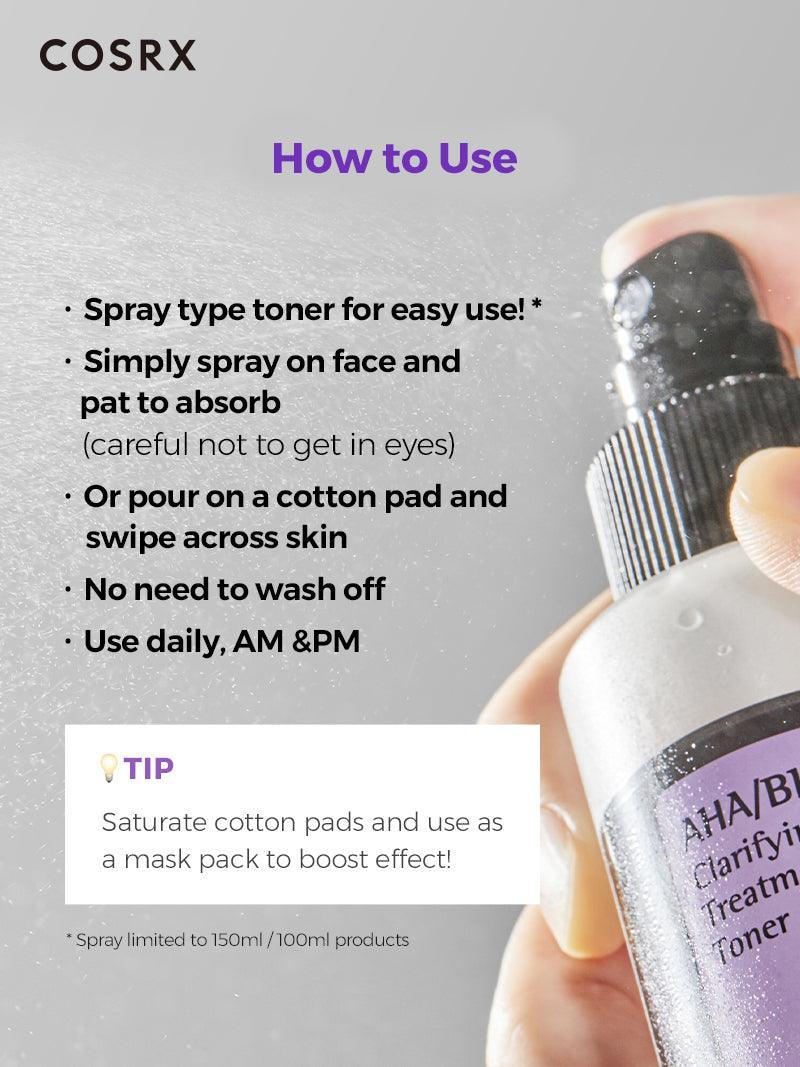 COSRX aha/bha clarifying treatment toner