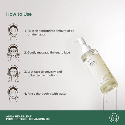 ANUA HEARTLEAF PORE CONTROL CLEANSING OIL 200ML