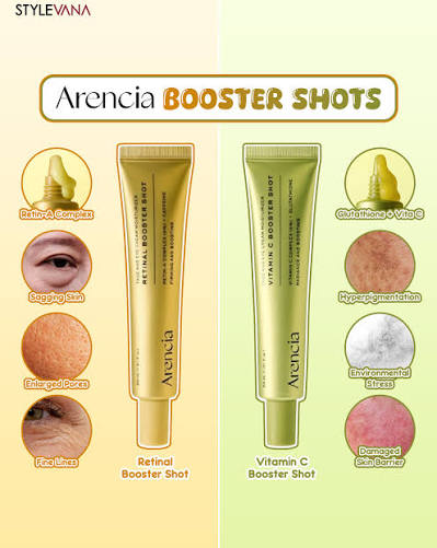Arencia Vittamin C & Retinal  Bossster Shot Duo set