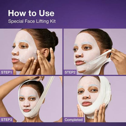 Numbuzin No. 9 NAD Bio Lifting-sil Full Face Pack Sheet 4ea Set (+Fabric Lifting Band)