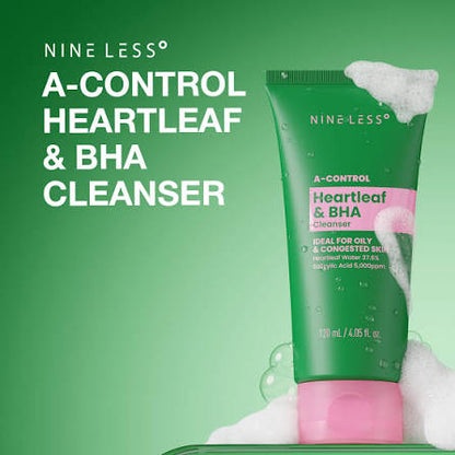 NINELESS A-Control Heartleaf & BHA Foam Cleanser 120ml
