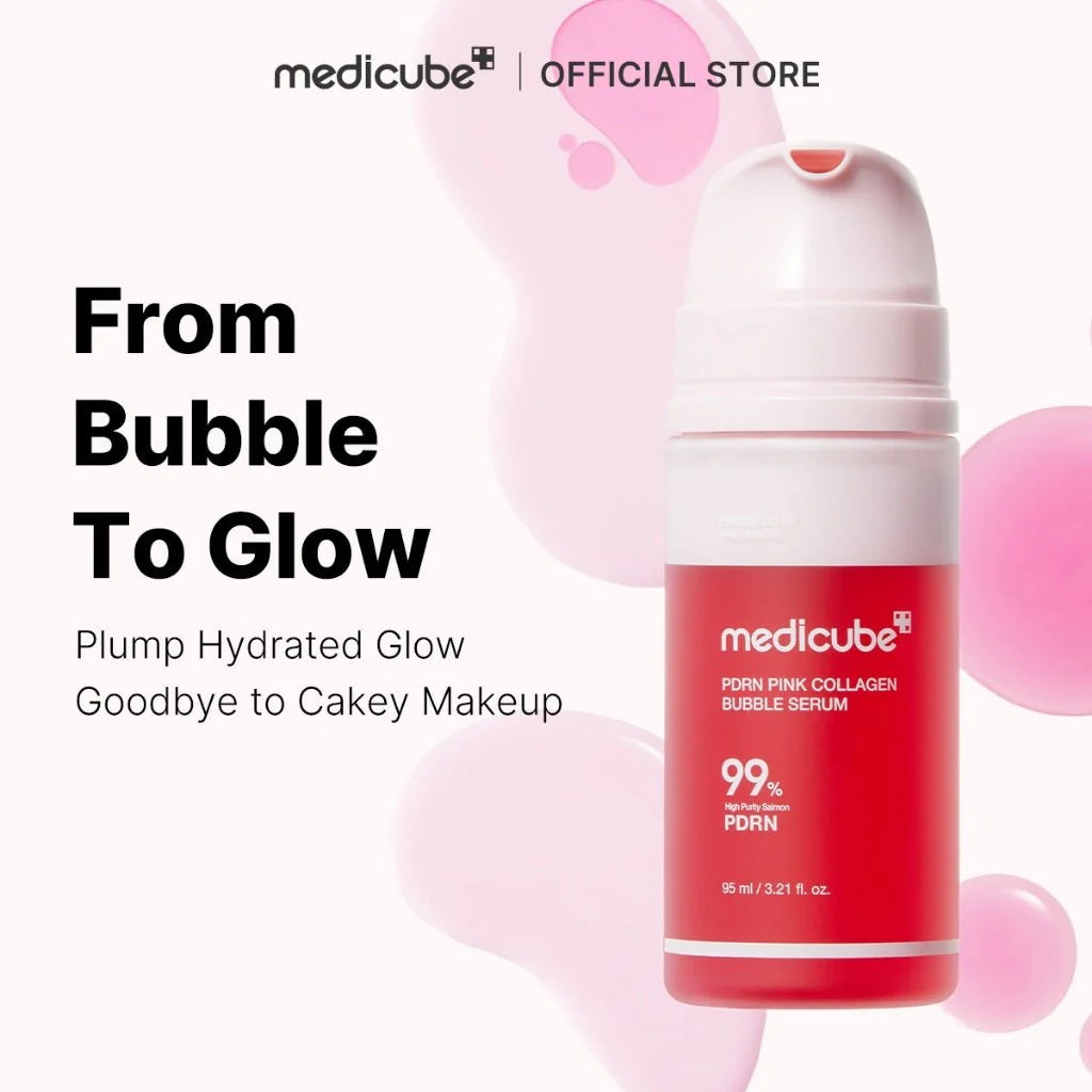 medicube PDRN Pink Collagen Bubble Serum 95ml