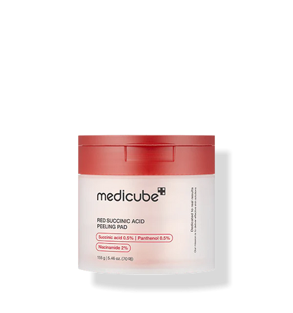 medicube red succinic acid peeling pad